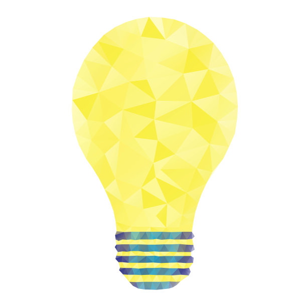 灯泡多边形图片下载