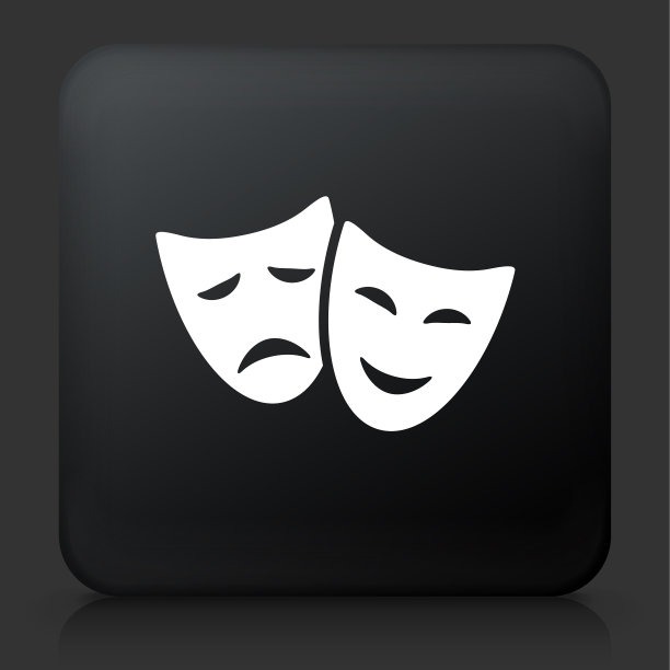 喜剧和悲剧面具。图片下载