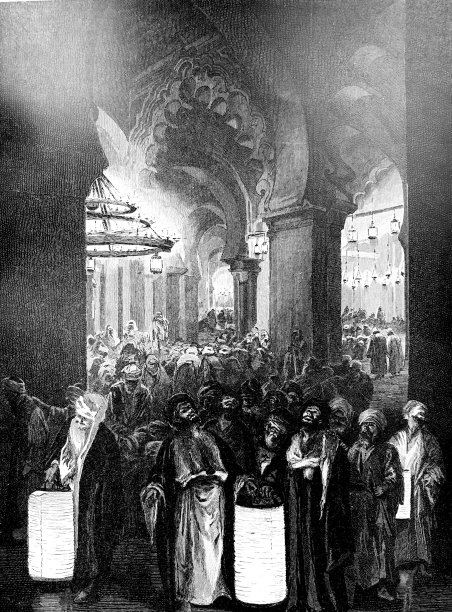 斋月之夜的祈祷图片下载