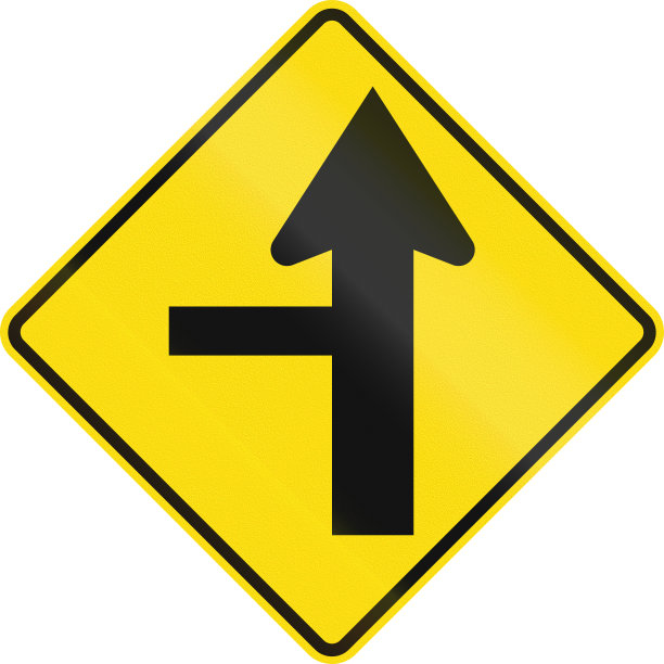 新西兰道路标志-左侧路口控制图片下载