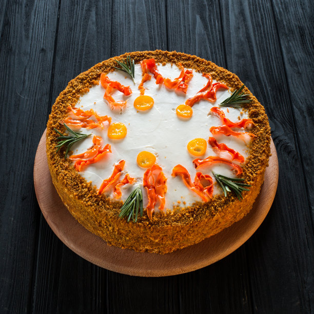 自制的胡萝卜蛋糕图片下载