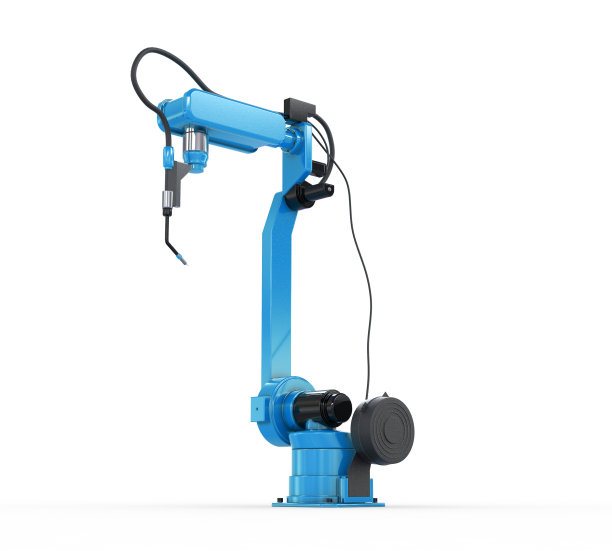 工业机械臂孤立在白色上图片下载