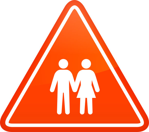 男人和女人牵手。图片下载