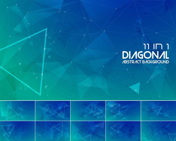 多边形线和低多边形抽象背景图片下载