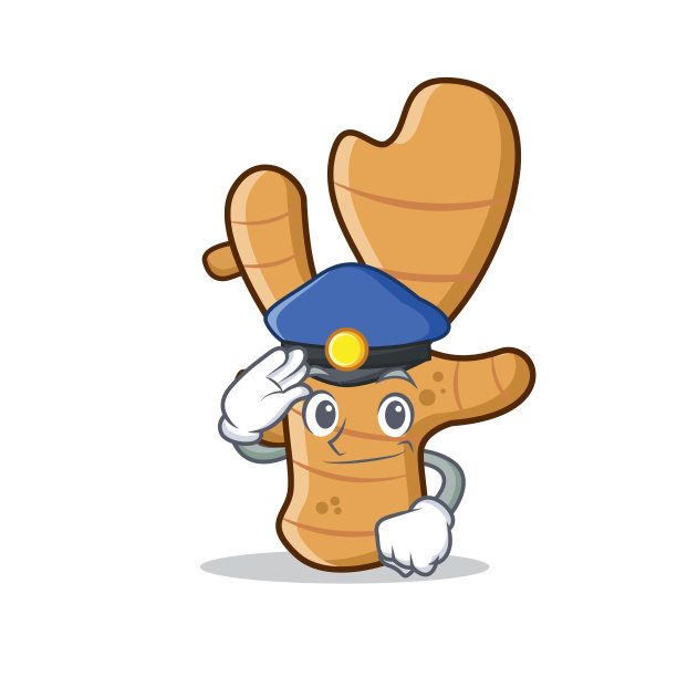 警察姜人物卡通风格图片下载