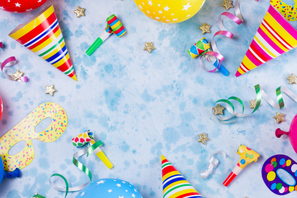 五彩缤纷的嘉年华或派对场景图片下载