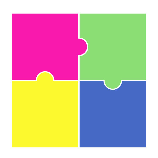 拼图碎片-象形图向量图片下载