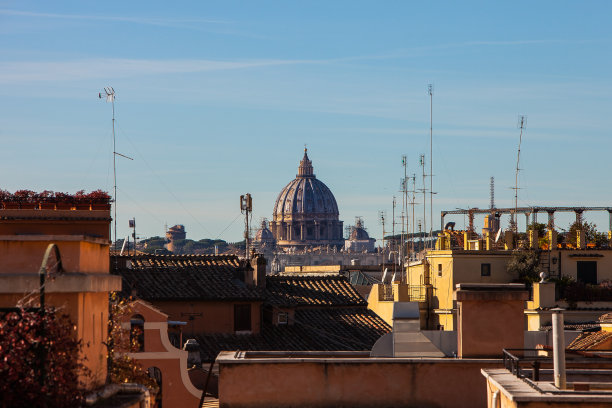 在罗马的圣彼得大教堂图片下载