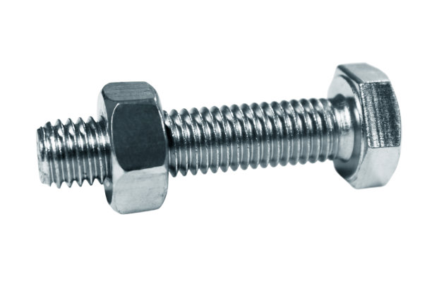 螺栓，拧上螺母图片下载