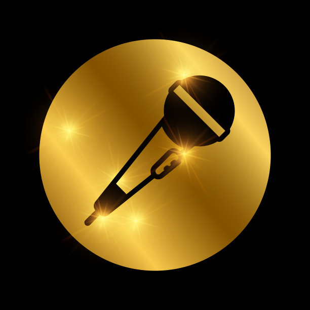 简单的黑色麦克风图片下载