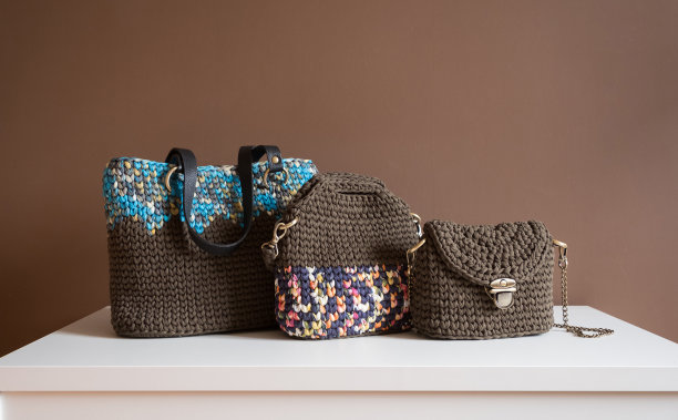 时尚纺织女手提包图片下载