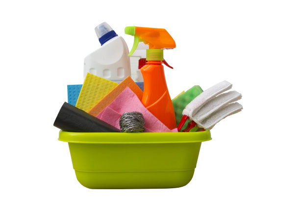 清洁用品隔离白色图片下载