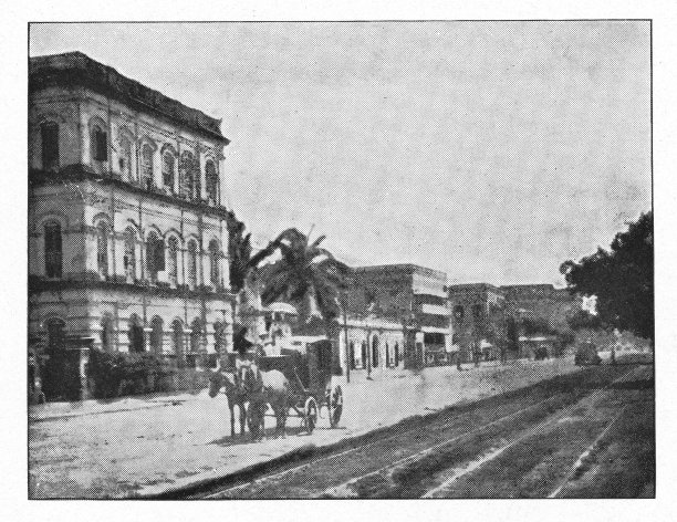 印度加尔各答的城市景观-英国时代图片下载