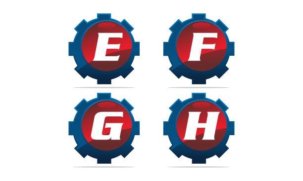 齿轮矢量模板集图片下载