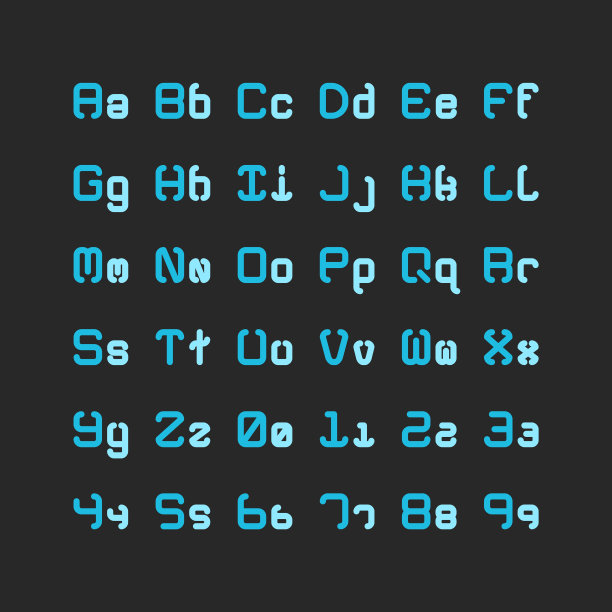 粗体字母集-排版系列图片下载