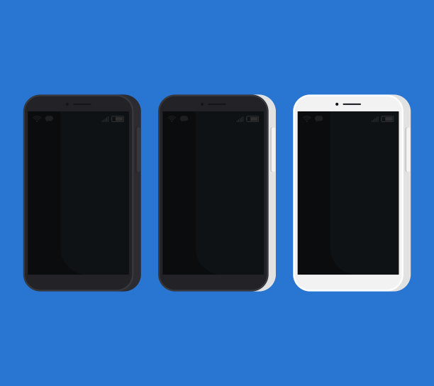 矢量平面智能手机孤立插图。卡通风格图片下载