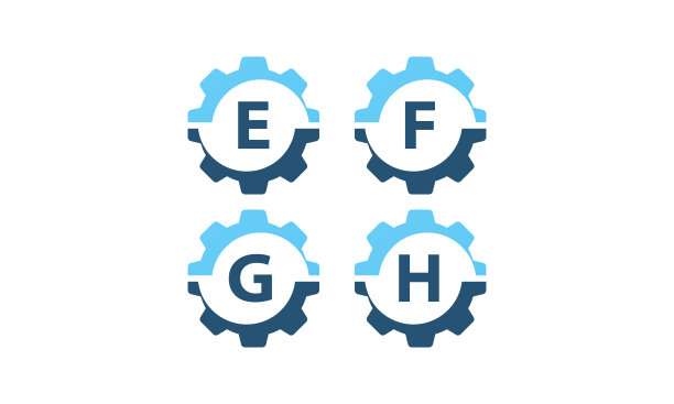 齿轮矢量模板集图片下载