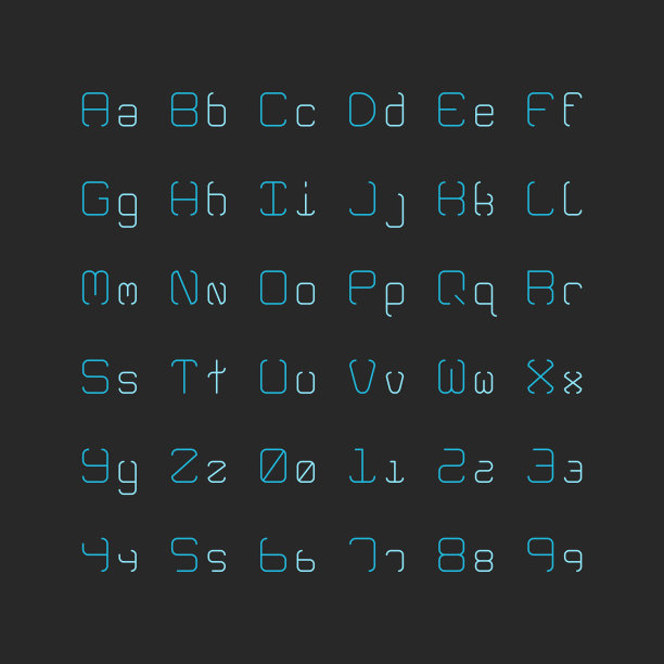 轻字母集-排版系列图片下载
