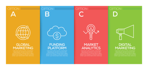 营销信息图设计模板图片下载