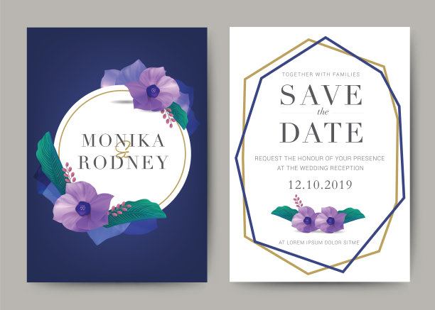 255 -婚礼贺卡图片下载