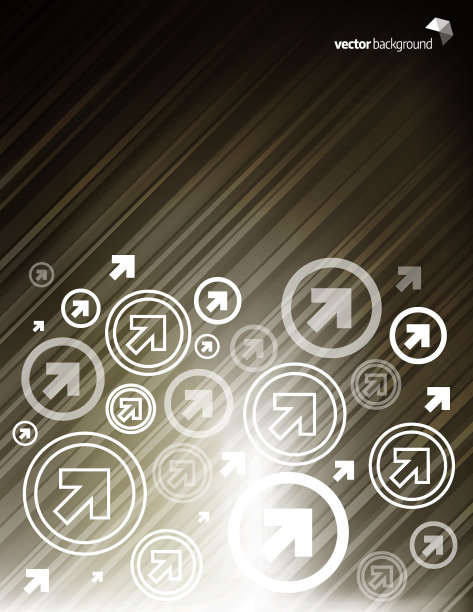 带有渐变白色方向箭头的灰色背景图片下载