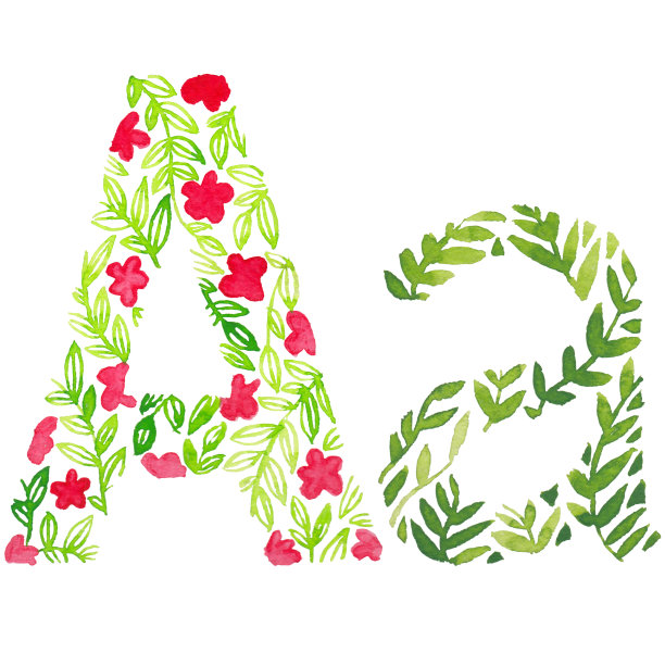 英语字母表中的字母A图片下载