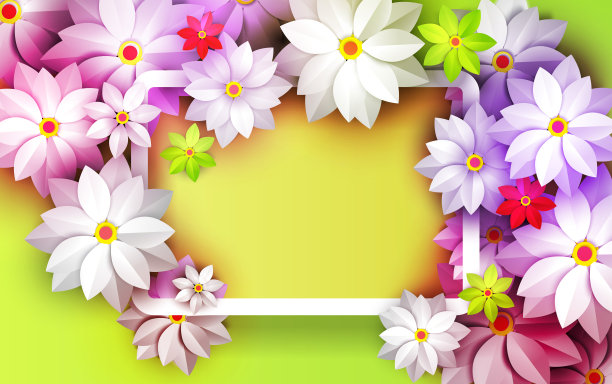 抽象的背景与纸花图片下载