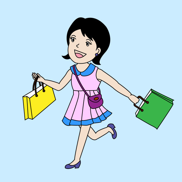 可爱女孩开心。图片下载