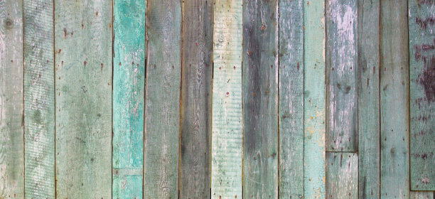 复古破旧的绿松石风化油漆木材纹理作为旗帜背景图片下载