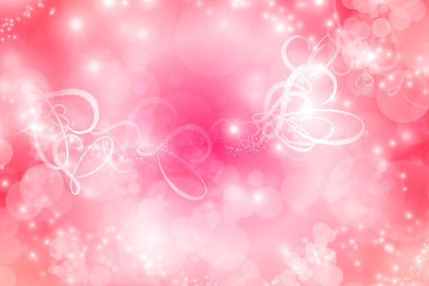 红色，白色和粉红色的情人节心形背景。图片下载