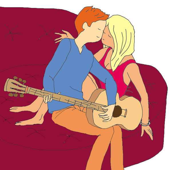 他为她弹了一首歌图片下载