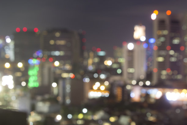 模糊散景照片城市场馆夜生活的概念。晚上去俱乐部和聚会。拷贝空间。图片下载