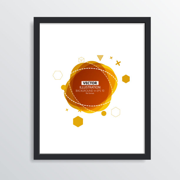 覆盖模板集与图形几何元素。适用于宣传册、海报、封面、横幅等。矢量插图。图片下载