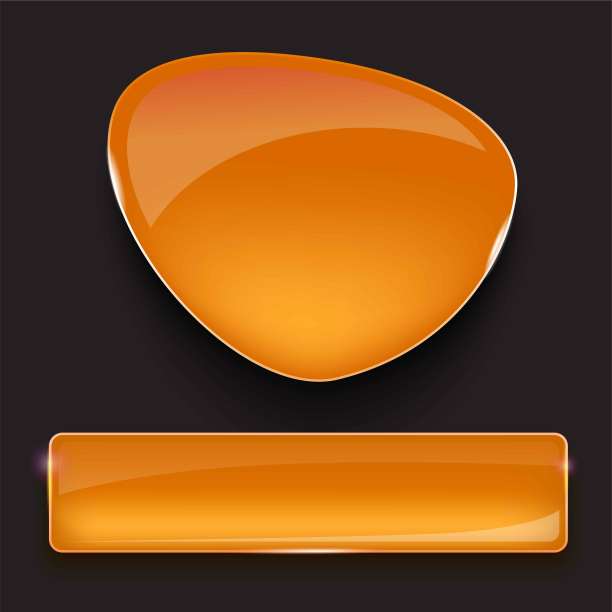 向量插图的现实玻璃横幅设置。图片下载