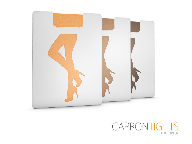 闪闪发光的紧身衣。时装模特3d插图图片下载