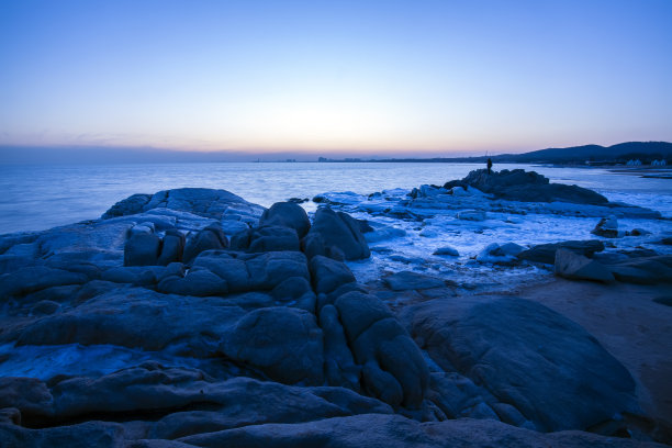 大海的夜景素材图片
