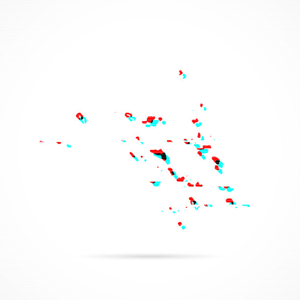马绍尔群岛地图在扭曲的glitch风格。现代时尚的效果图片下载