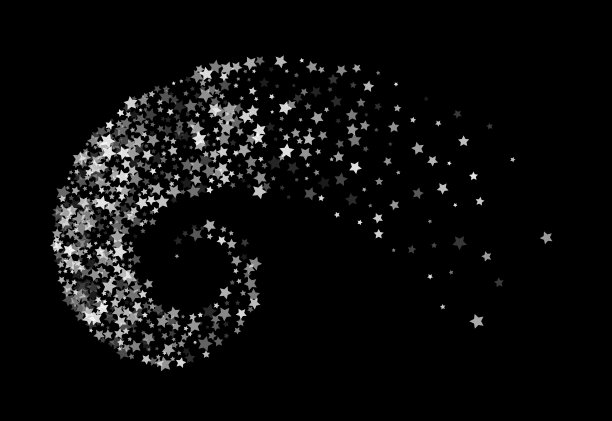 星星在漩涡中扭曲图片下载