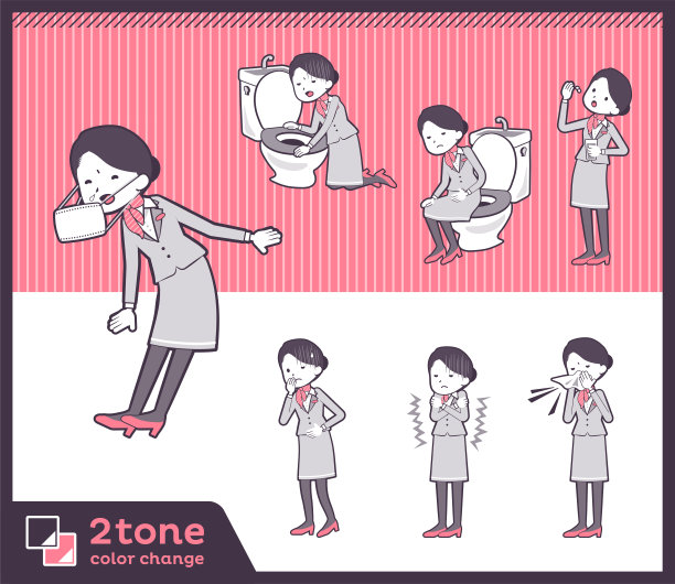 2tone type客舱乘务员图片下载