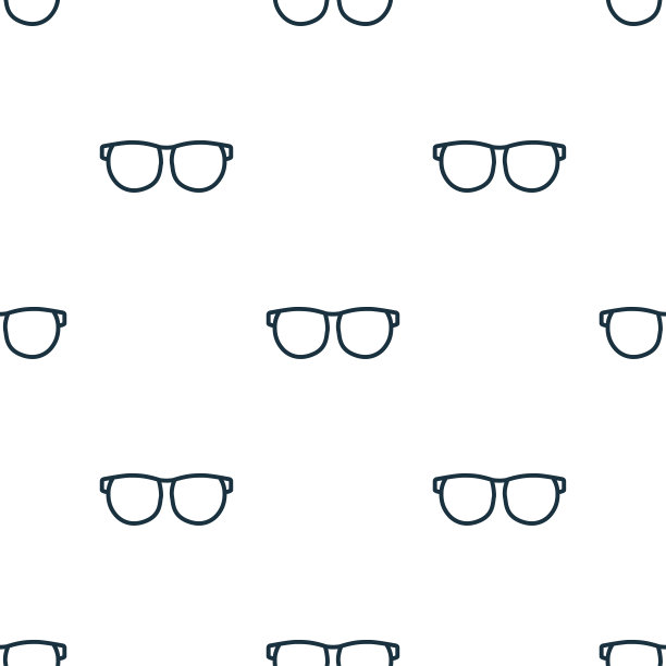 线条眼镜无缝图案图片下载