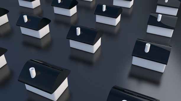 成排的房子，用于房地产图片下载