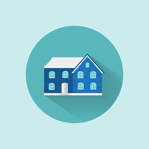 图标舒适的家，房子，小屋，文字空间图片下载