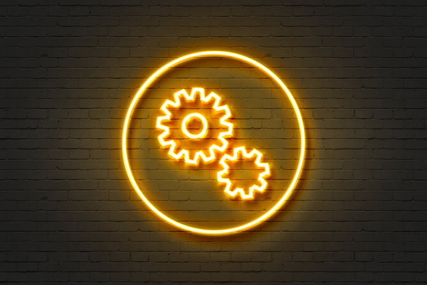 霓虹灯图标轮图片下载