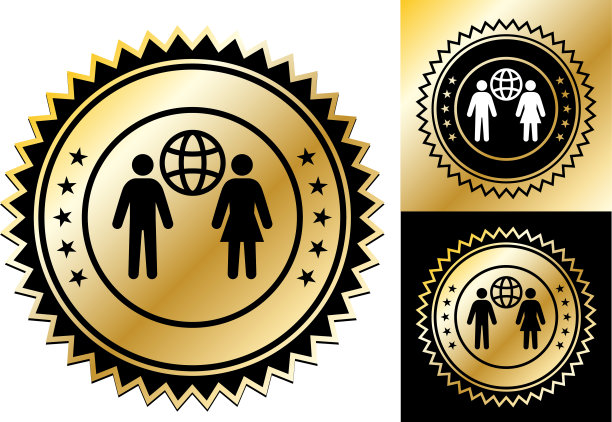 男人和女人站在地球附近。图片下载