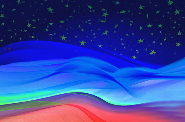 夜晚的海浪图片下载