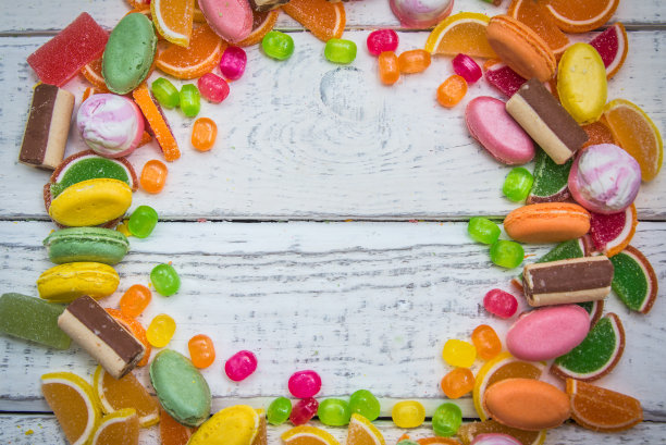 糖果采用圆形包装素材图片