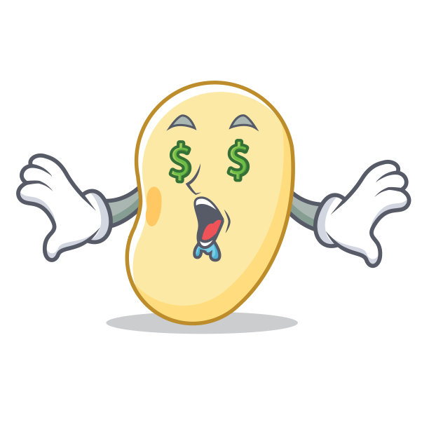 钱眼豆豆卡通吉祥物图片下载