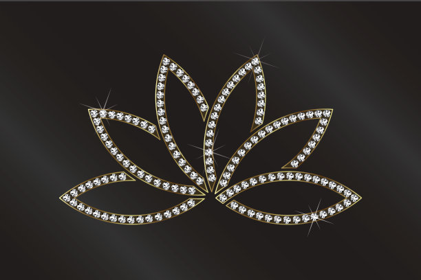 豪华莲花植物图像矢量插图图片下载