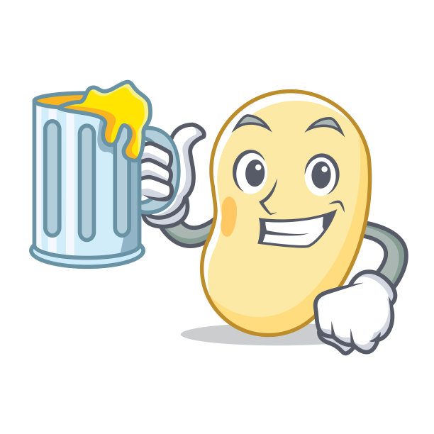 用汁豆豆做卡通吉祥物图片下载