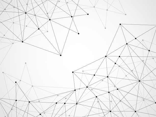 抽象的几何背景与连接的点和线图片下载